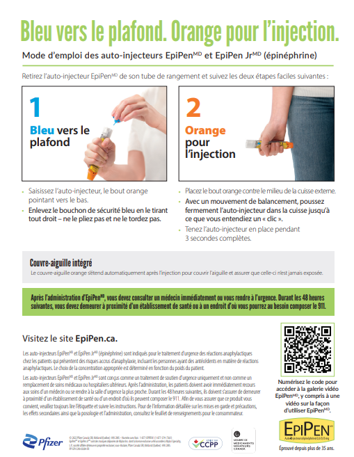 Thumbnail of the EpiPen® Instructional Poster